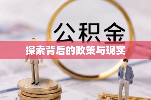 田家庵探索背后的政策与现实