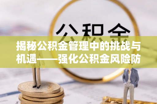 田家庵揭秘公积金管理中的挑战与机遇——强化公积金风险防控的多维策略