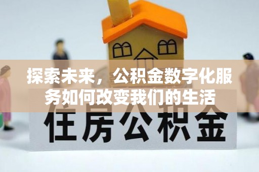 田家庵探索未来，公积金数字化服务如何改变我们的生活