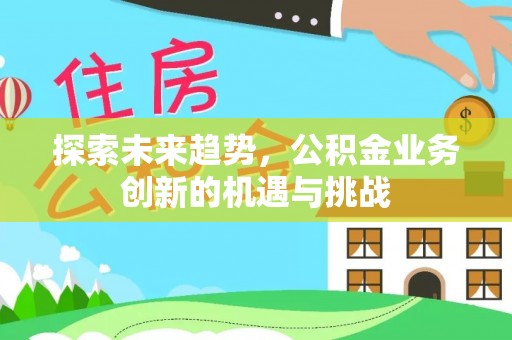田家庵探索未来趋势，公积金业务创新的机遇与挑战
