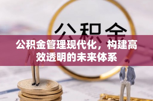 田家庵公积金管理现代化，构建高效透明的未来体系