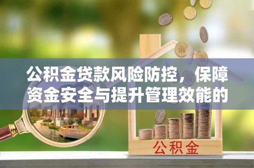 田家庵公积金贷款风险防控，保障资金安全与提升管理效能的多维度探索