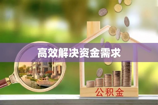 田家庵高效解决资金需求