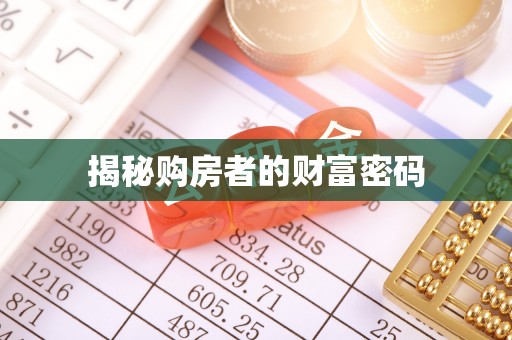 田家庵揭秘购房者的财富密码