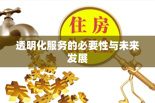 田家庵透明化服务的必要性与未来发展