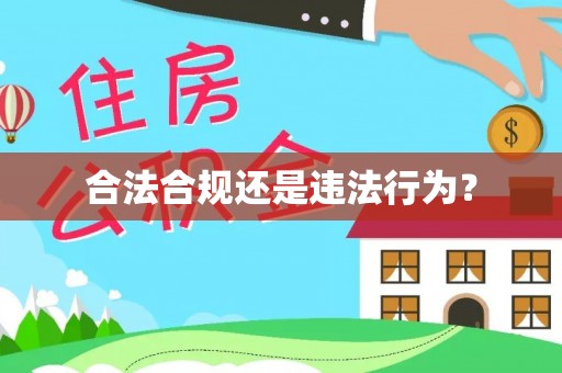 田家庵合法合规还是违法行为？
