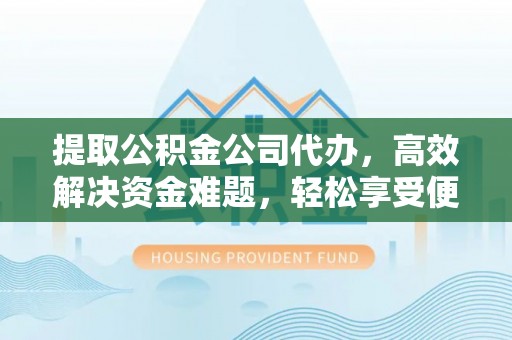 田家庵提取公积金公司代办，高效解决资金难题，轻松享受便捷服务