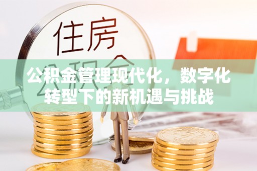 田家庵公积金管理现代化，数字化转型下的新机遇与挑战