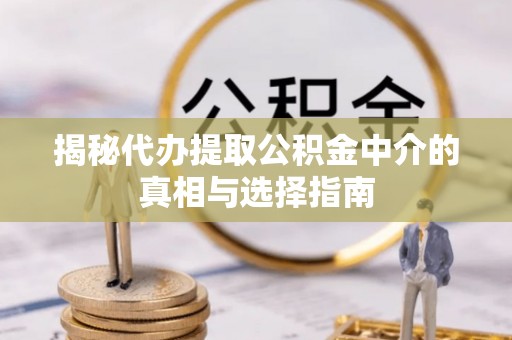 田家庵揭秘代办提取公积金中介的真相与选择指南