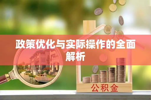 田家庵政策优化与实际操作的全面解析