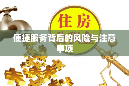 田家庵便捷服务背后的风险与注意事项